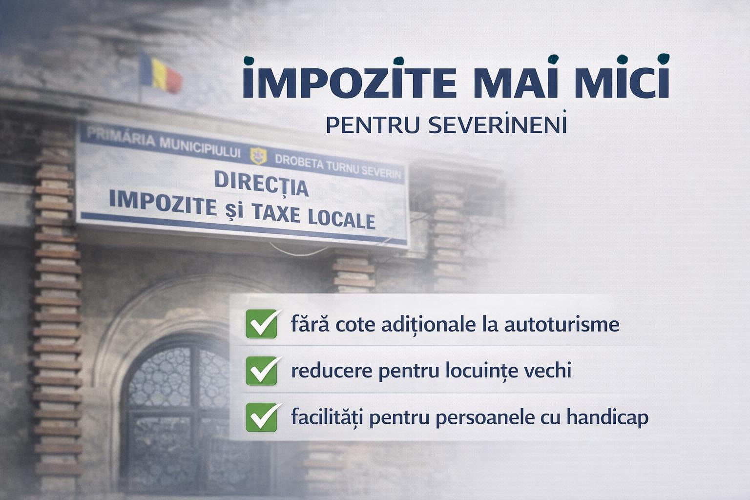 Taxe mai mici la Severin: ce propune primăria