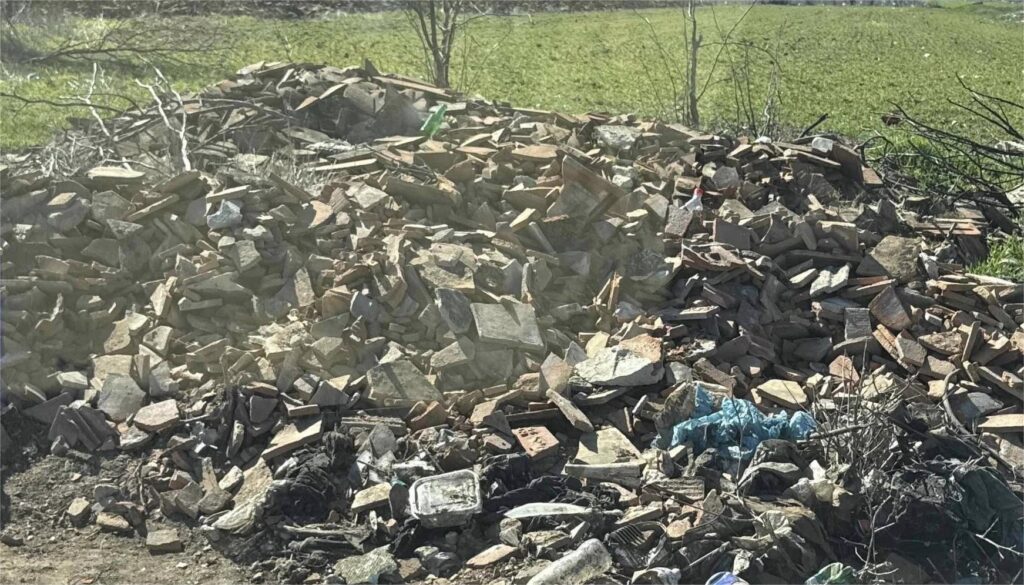 Dezastru ecologic la Caraula. Foto: Facebook/Garda de Mediu Dolj