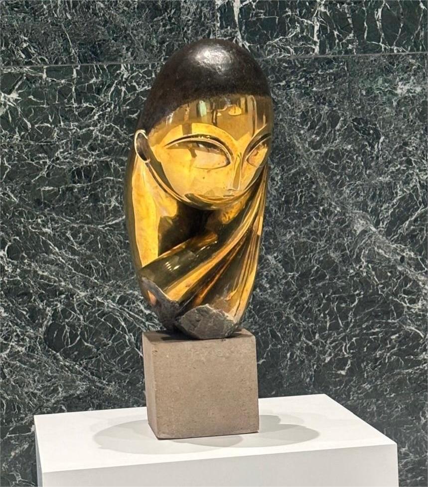 Brâncuși la Berlin. Foto: Facebook/ Nicușor Dan