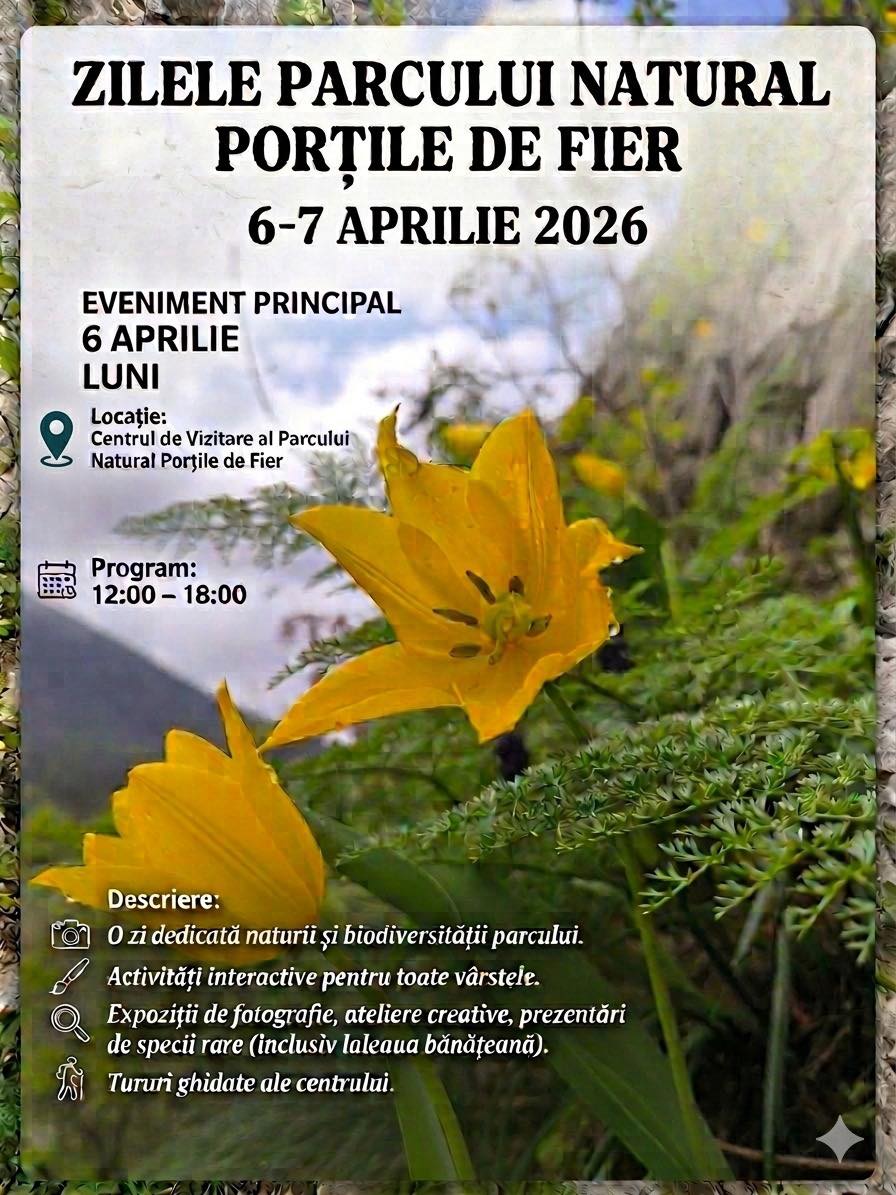 Zilele Parcului Porțile de Fier: natură și biodiversitate
