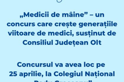 „Medicii de mâine”: șansă reală la SJU Slatina