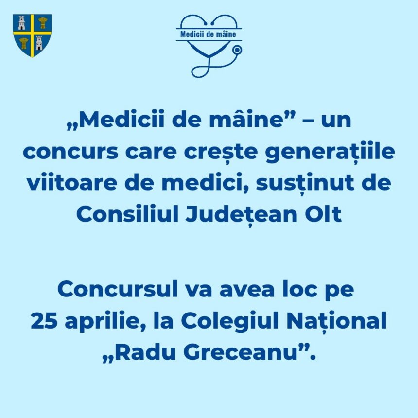„Medicii de mâine”: șansă reală la SJU Slatina