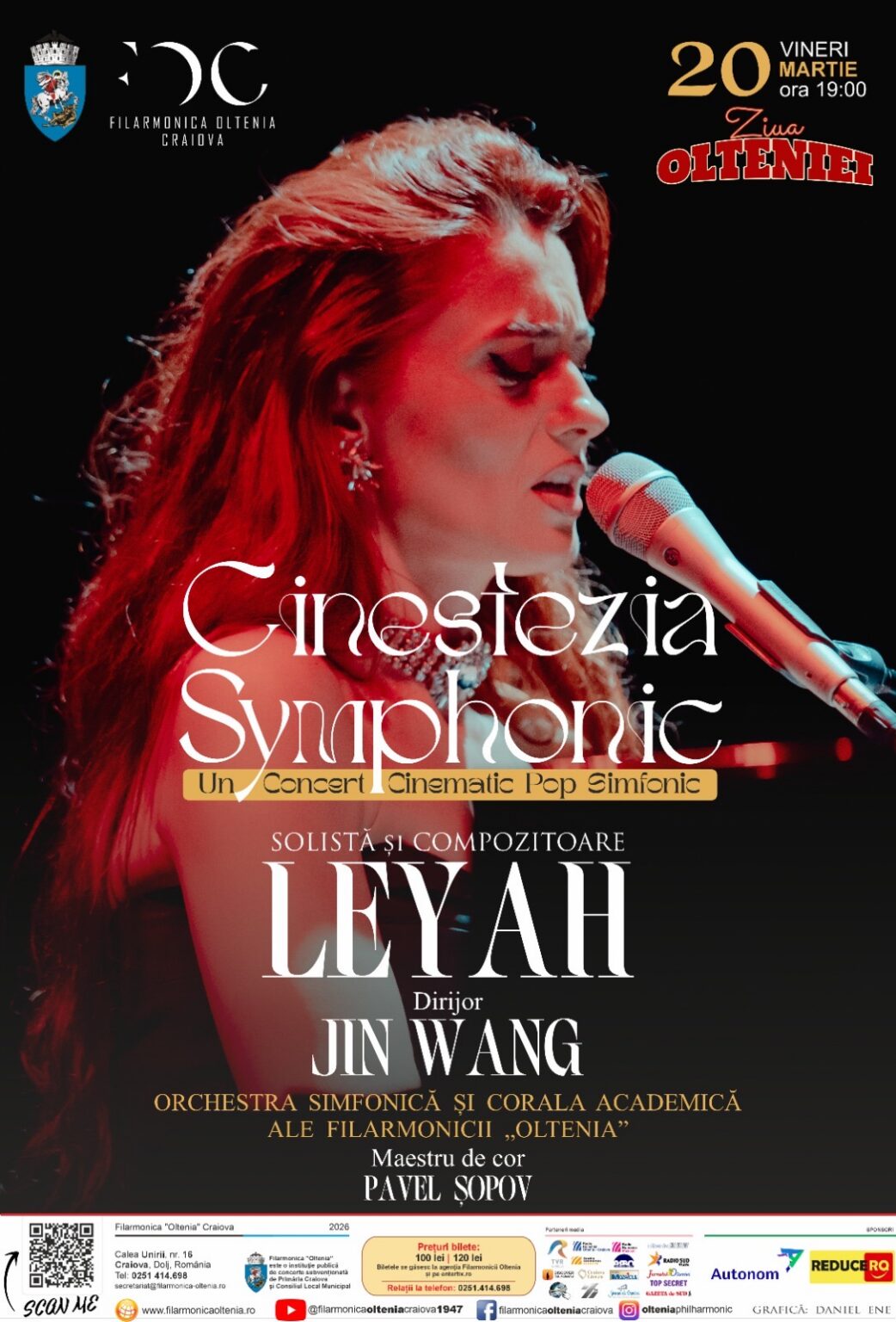 Afis Leyah Ziua Olteniei 20 martie 2026 Filarmonica Oltenia - Jurnalul Olteniei – Știri din Craiova și Oltenia