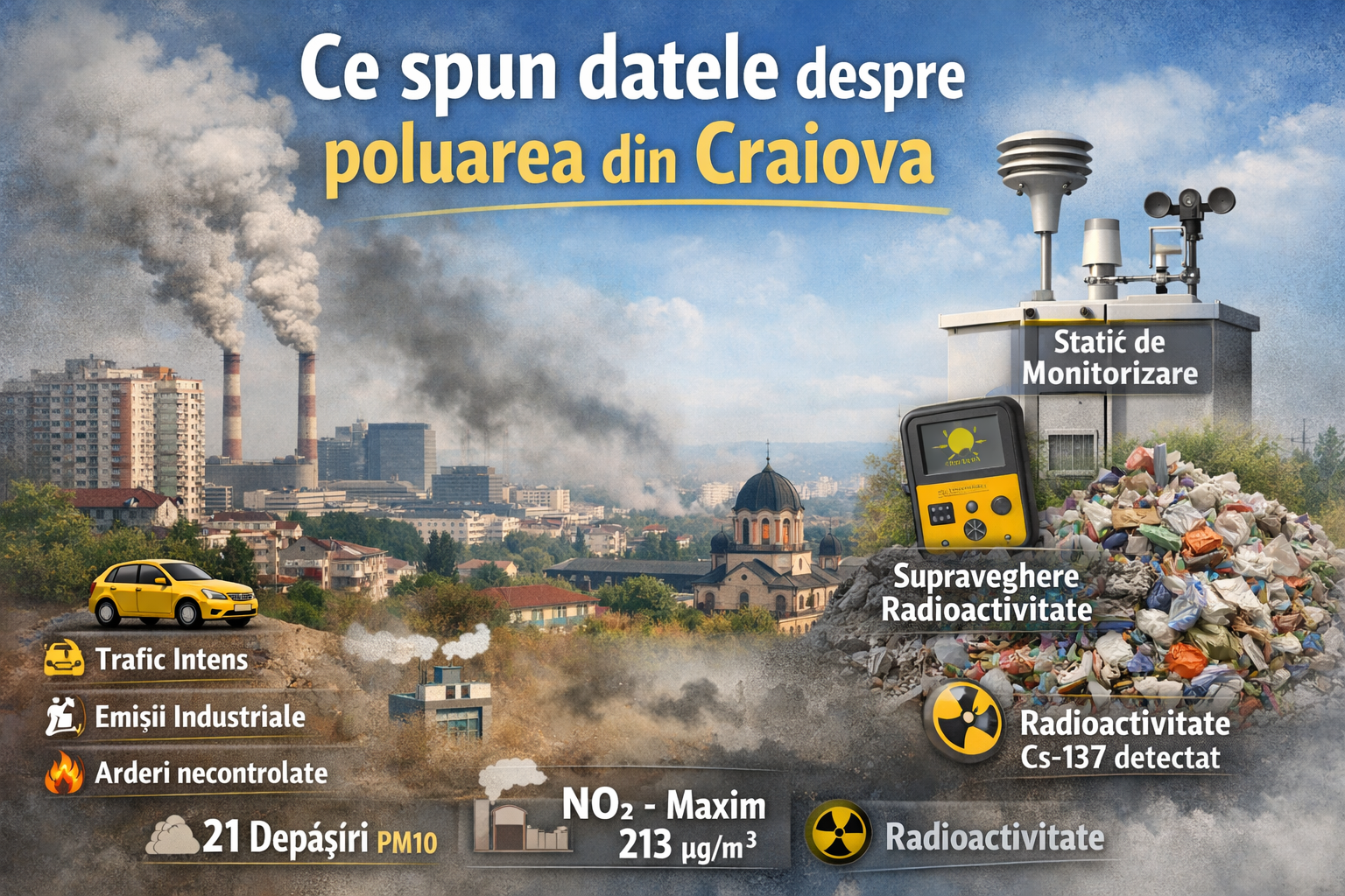 Ce spun datele despre poluarea din Craiova