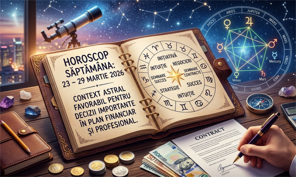 Horoscop 23-29 martie 2026: Bani și succes în carieră
