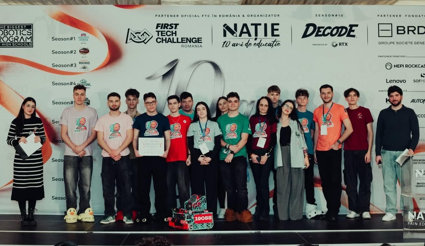 BroBots Vâlcea câștigă Regionala First Tech Challenge 2026