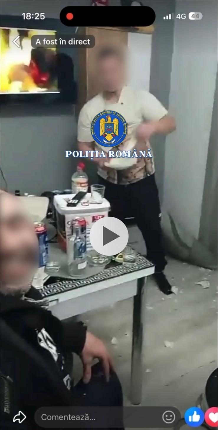 Video live cu jigniri la adresa poliției, final cu amendă