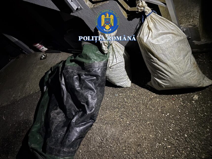 Pescuit ilegal în Vâlcea: Sute de metri de plase confiscare