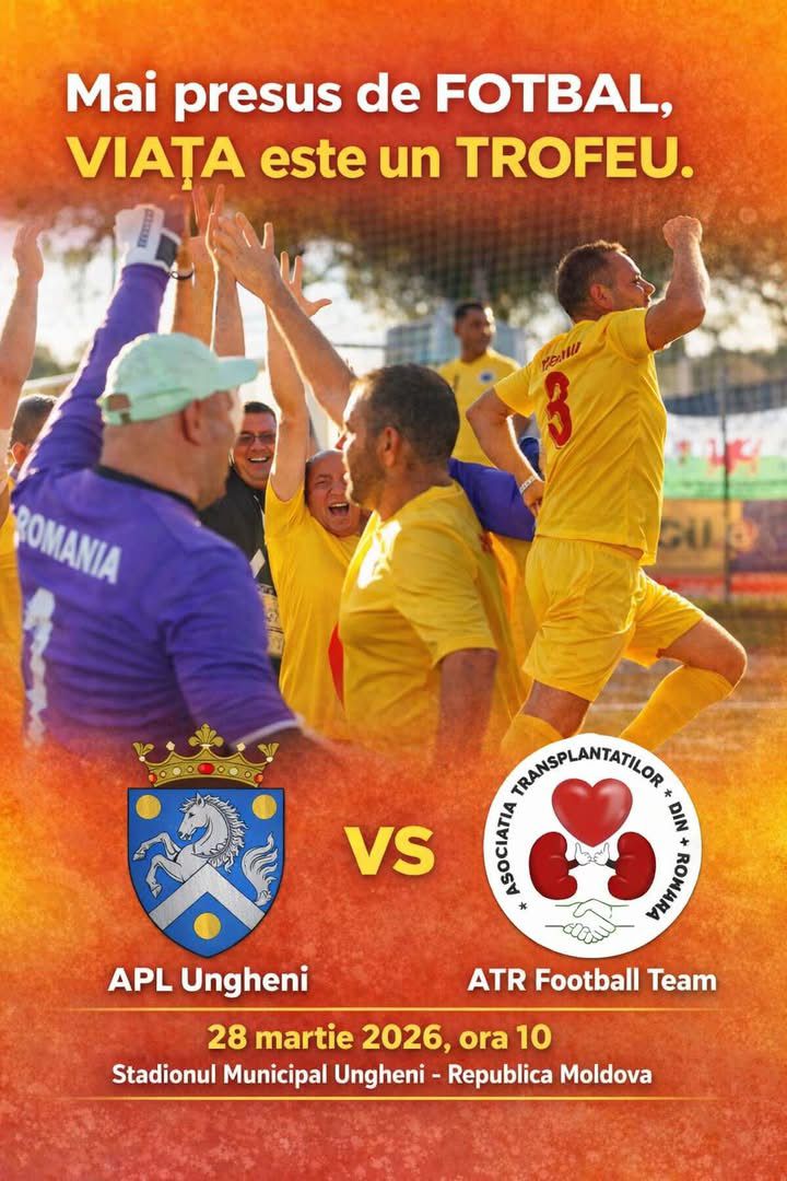 Fotbal pentru viață: românii joacă în Republica Moldova
