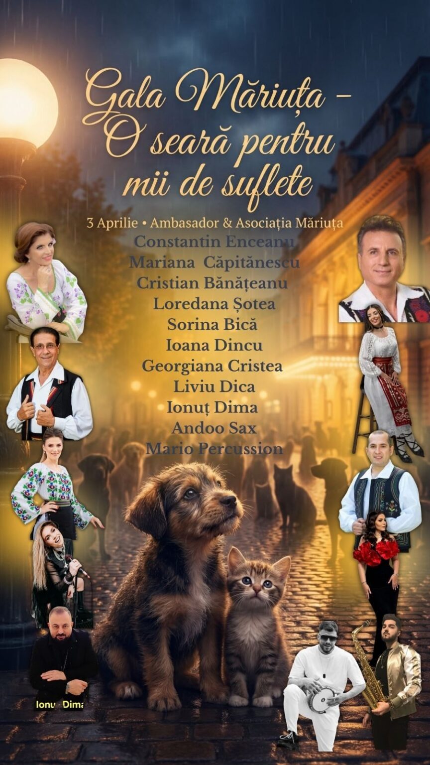 Craiova: concert caritabil pentru 1300 de animale