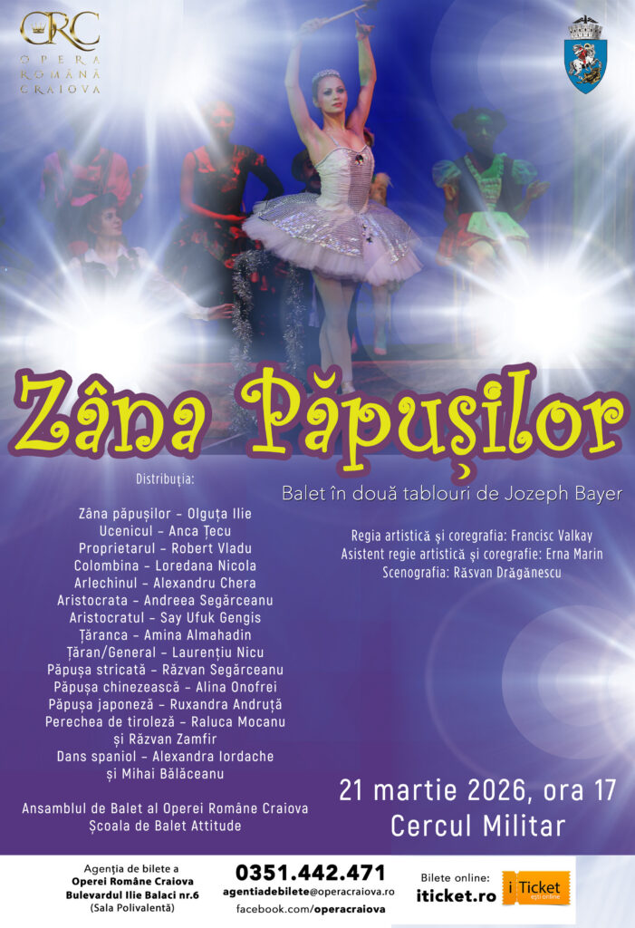 Grație și poveste: „Zâna Păpușilor” revine la Opera Română Craiova