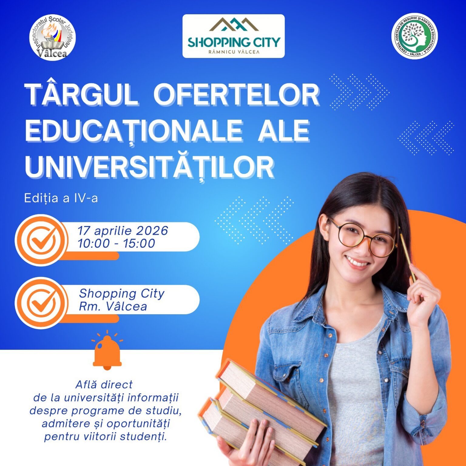 Liceenii din Vâlcea întâlnesc universitățile la mall