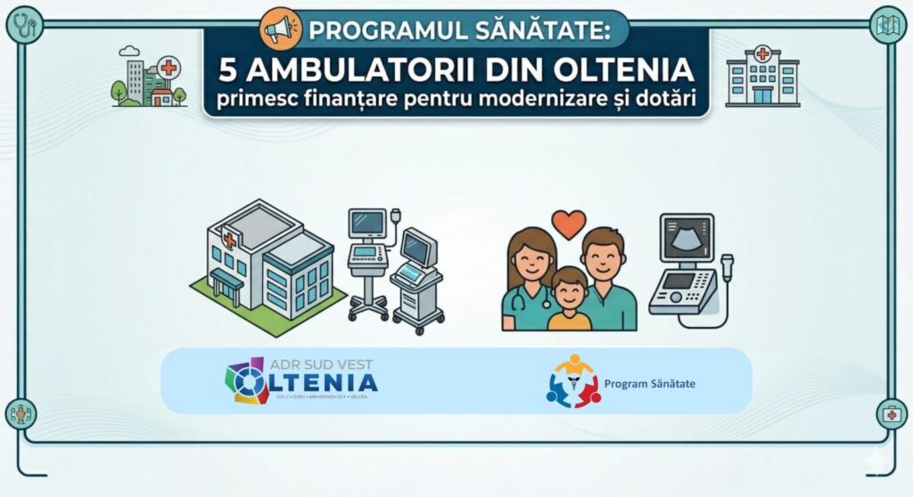5 ambulatorii din Oltenia, modernizate cu fonduri europene