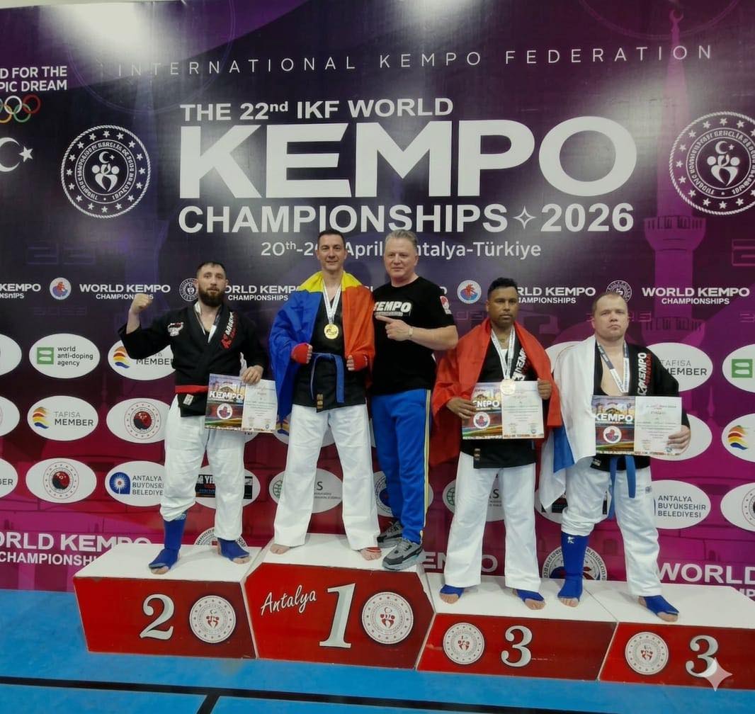 Craiova pe podiumul mondial: Florian Toncea, aur la kempo