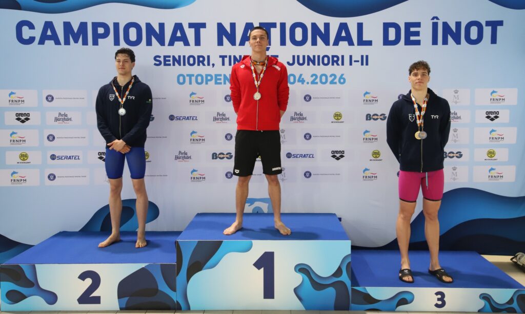 David Popovici, campion național la 200 m liber. Foto: FRNPM