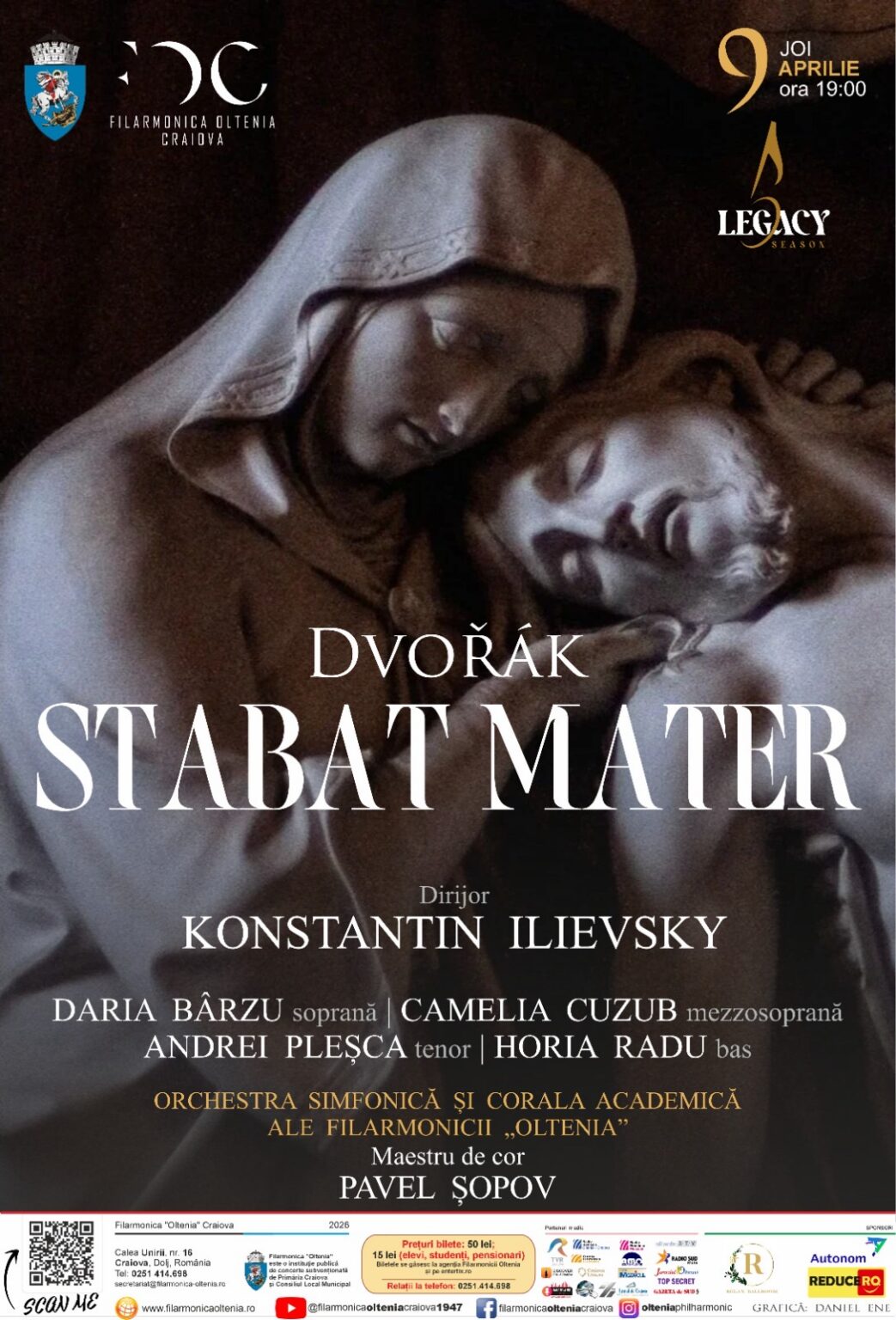 Afis 9 aprilie 2026 Filarmonica Oltenia Craiova - Jurnalul Olteniei – Știri din Craiova și Oltenia