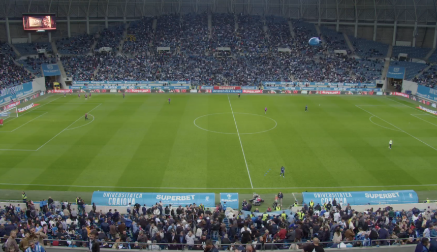 Demonstrație de forță pe stadionul Ion Oblemenco Universitatea Craiova redevine favorită în lupta pentru titlu