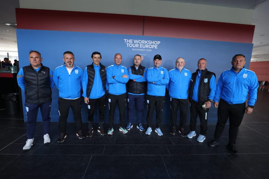 Delegația Universității Craiova față în față cu specialiștii de la Ajax FC Barcelona sau Arsenal