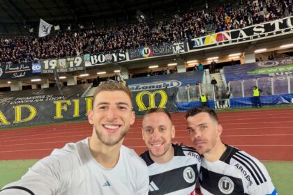 Jovo Lukic, vedetă în fața Universității Craiova