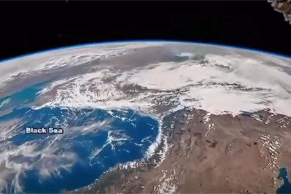 Marea Neagră, văzută din spațiu. Foto: captură video