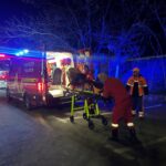 Incendiu în Râmnicu Vâlcea: Jandarmi în misiune de salvare