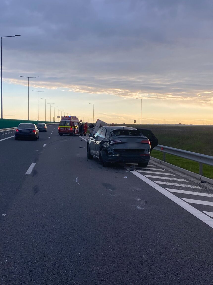 Olt: Accident pe Drumul Expres 12 după o oprire ilegală