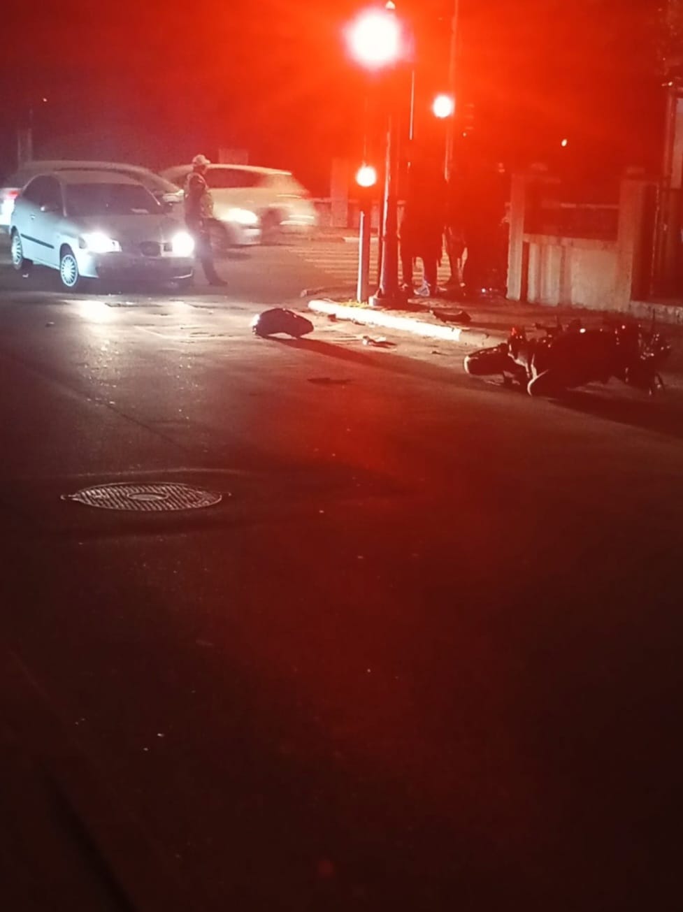 Motociclistă, rănită în accident Sursa foto: FB/Anamaria Mitroi