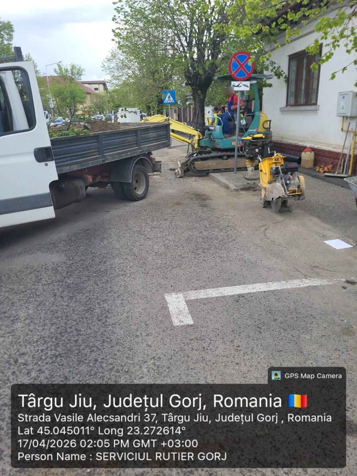 Firmă din Târgu Jiu sancționată pentru lucrări la rețeaua de gaze realizate fără respectarea avizului rutier și a siguranței pietonilor