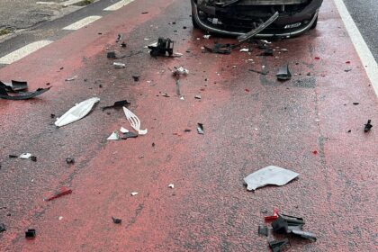 Călimănești: Accident pe DN 7. Un tânăr a ajuns la spital