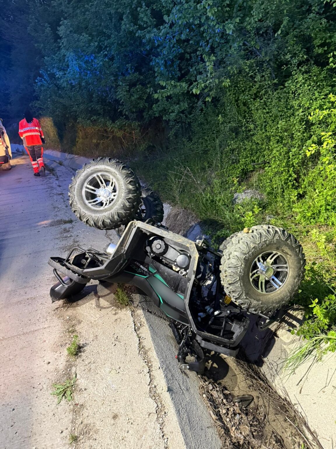 Olt: Accident mortal cu un ATV în comuna Sprâncenata