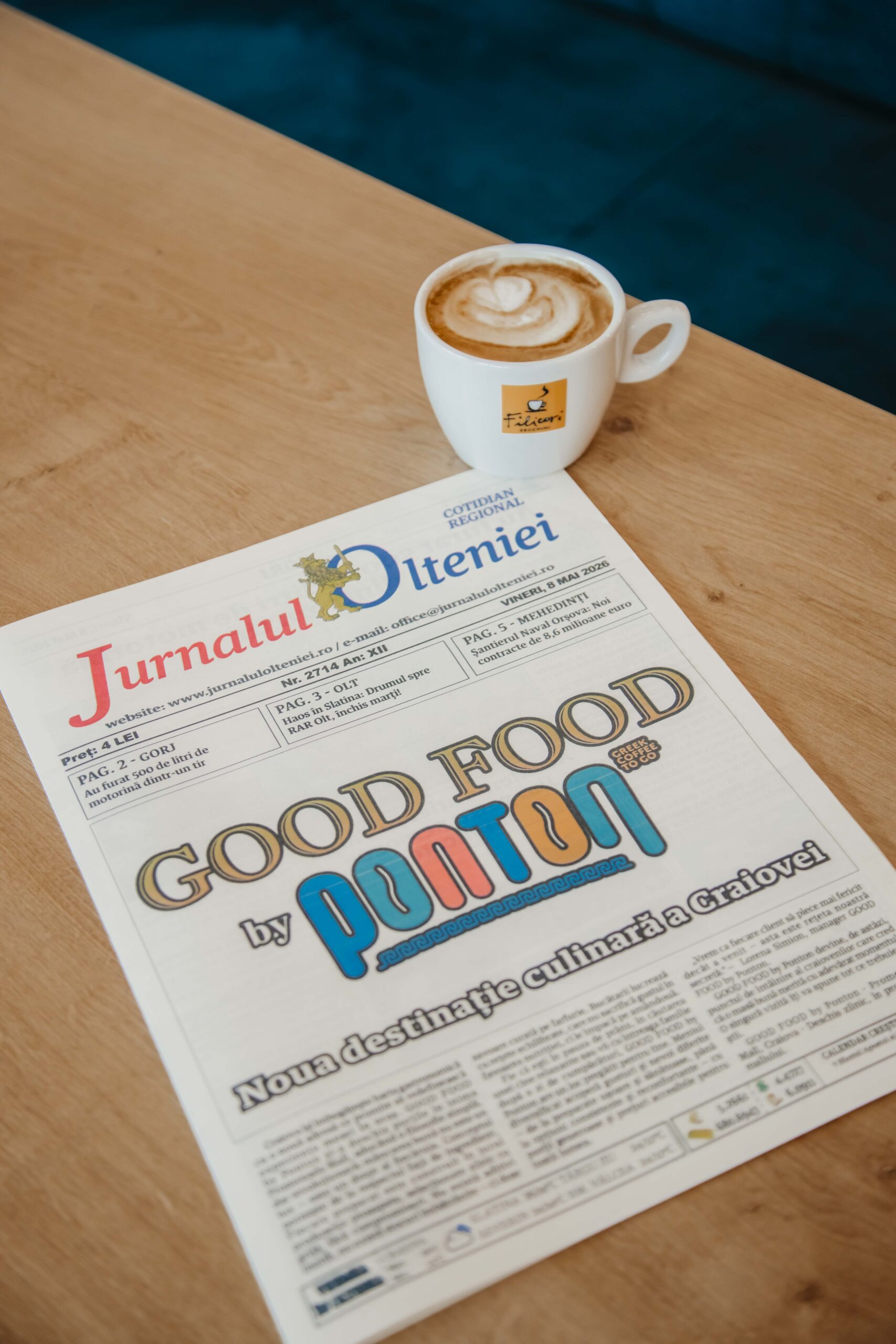 Jurnalul Olteniei și GOOD FOOD by Ponton: startul unei noi povești