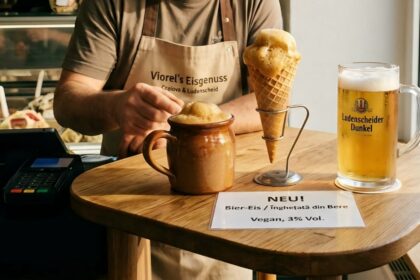 Înghețata din bere: Invenția unui craiovean din Germania. Foto generată cu AI
