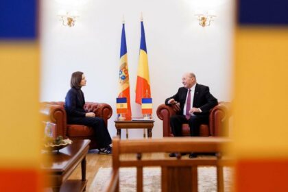 Traian Băsescu, alături de Maia Sandu. Foto: Facebook