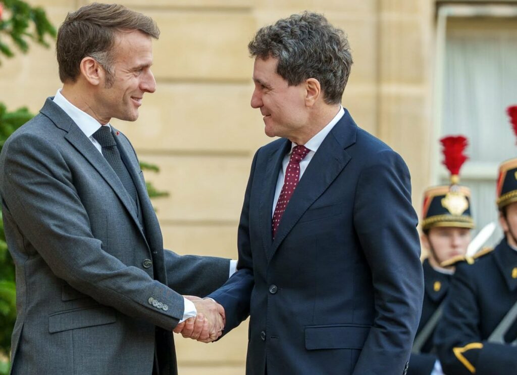 Emmanuel Macron și Nicușor Dan. Foto: presidency.ro