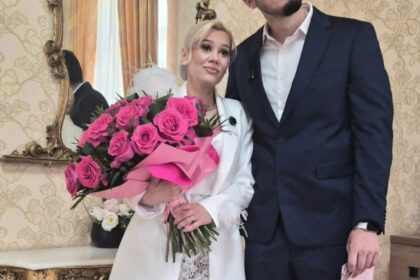 Anisia Gafton și Florin Serghei s-au căsătorit. Foto: Facebook