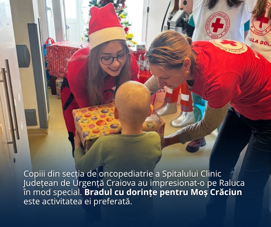 Crucea Roșie: O tânără din Craiova inspiră prin voluntariat