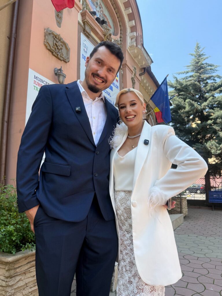 Anisia Gafton și Florin Serghei s-au căsătorit. Foto: Facebook
