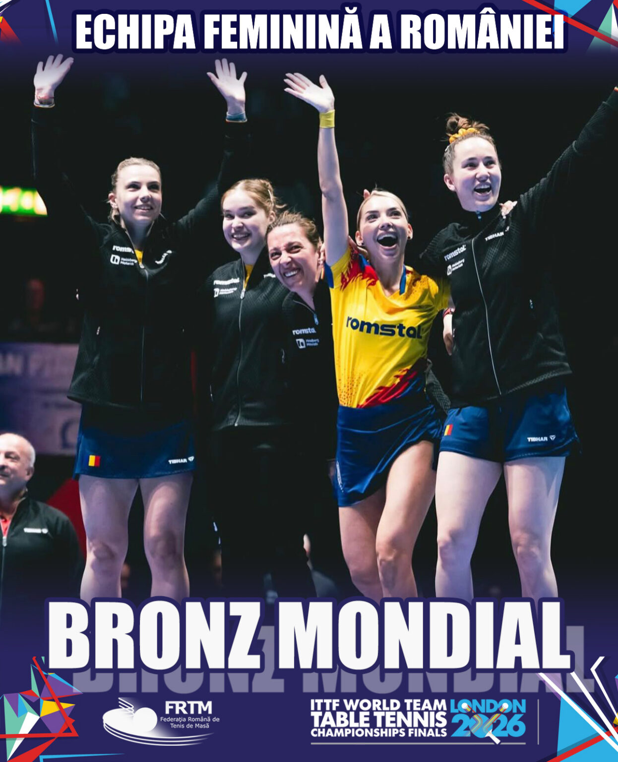 România, bronz istoric la CM de tenis de masă