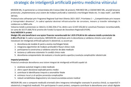 Press release page in Romanian with EU and Romanian logos, title 'Comunicat de presă' and dense body text (May 2026).