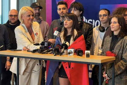 Alexandra Căpitănescu a revenit în țară. Foto: Facebook/ Eurovision Romania