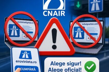 CNAIR avertizează de unde nu luăm rovinieta. Foto: Facebook