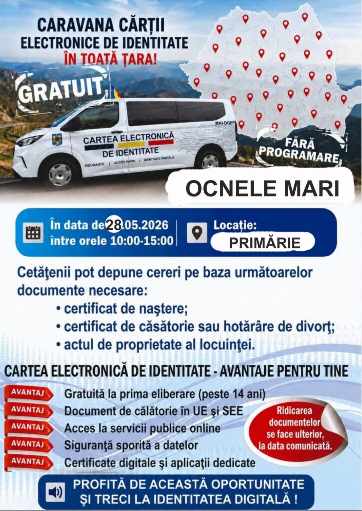 Caravana buletinelor electronice vine la Ocnele Mari - Jurnalul Olteniei – Știri din Craiova și Oltenia Caravana buletinelor electronice vine la Ocnele Mari