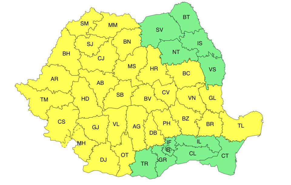 Vreme severă de Ziua Copilului: avertizare COD GALBEN