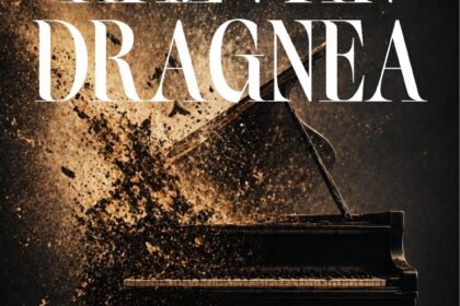 Poster announcing Razvan Dragnea concert by Filarmonica Oltenia Craiova; dramatic broken piano image, event date May 6, 2026 at 19:00.