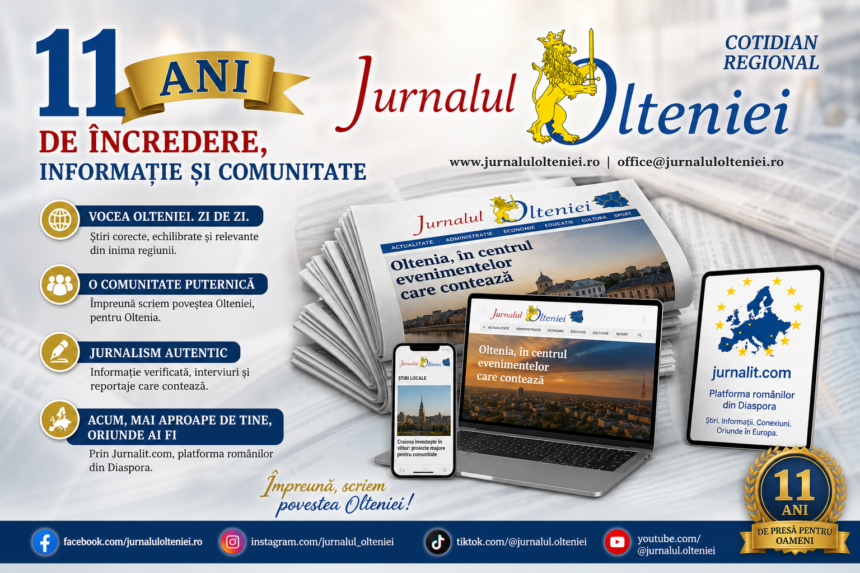 11 ani de încredere: povestea Jurnalul Olteniei
