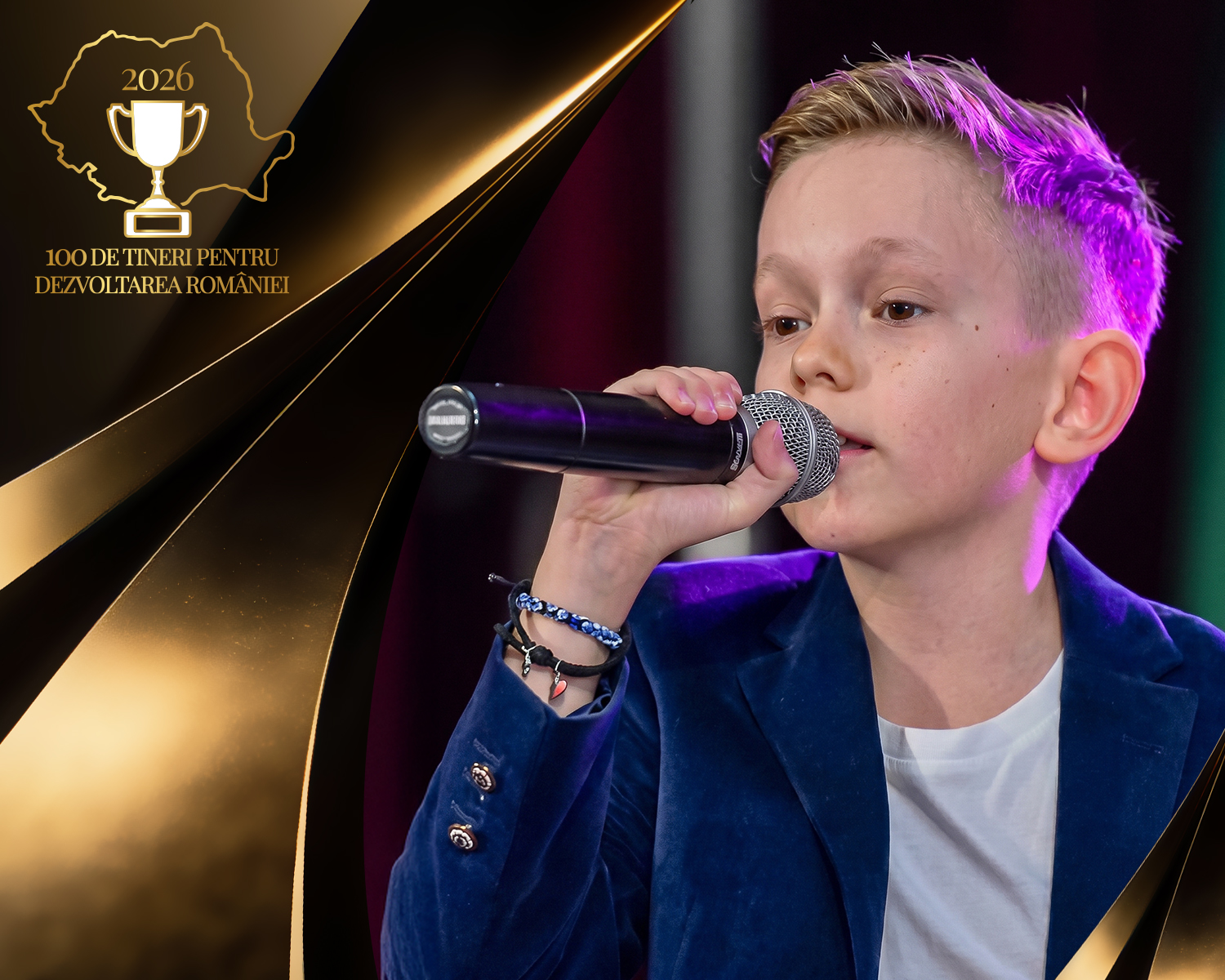 Povestea lui David Crăciun - elevul din Craiova care a devenit cel mai tânăr solist din „Hollywood in Songs”