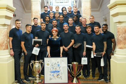 Filipe Coelho și jucătorii Craiovei, premiați oficial