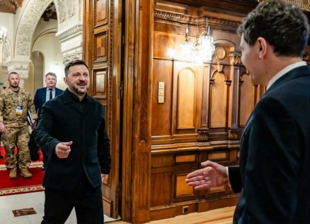 Volodimir Zelenski și Nicușor Dan. Foto: Facebook