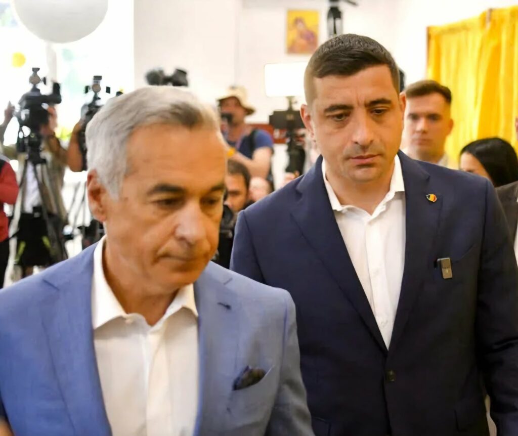 Călin Georgescu și George Simion. Foto: Alianța Pentru Unirea Românilor