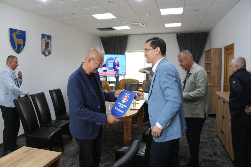 Răzvan Burleanu, vizită la Târgu Jiu